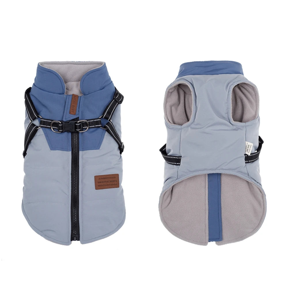 Manteau imperméable avec harnais intégré