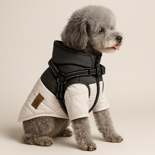 Manteau imperméable avec harnais intégré